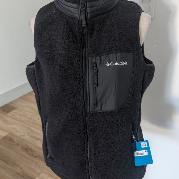 Columbia Black Fleece Vest - Picture 1 of 10